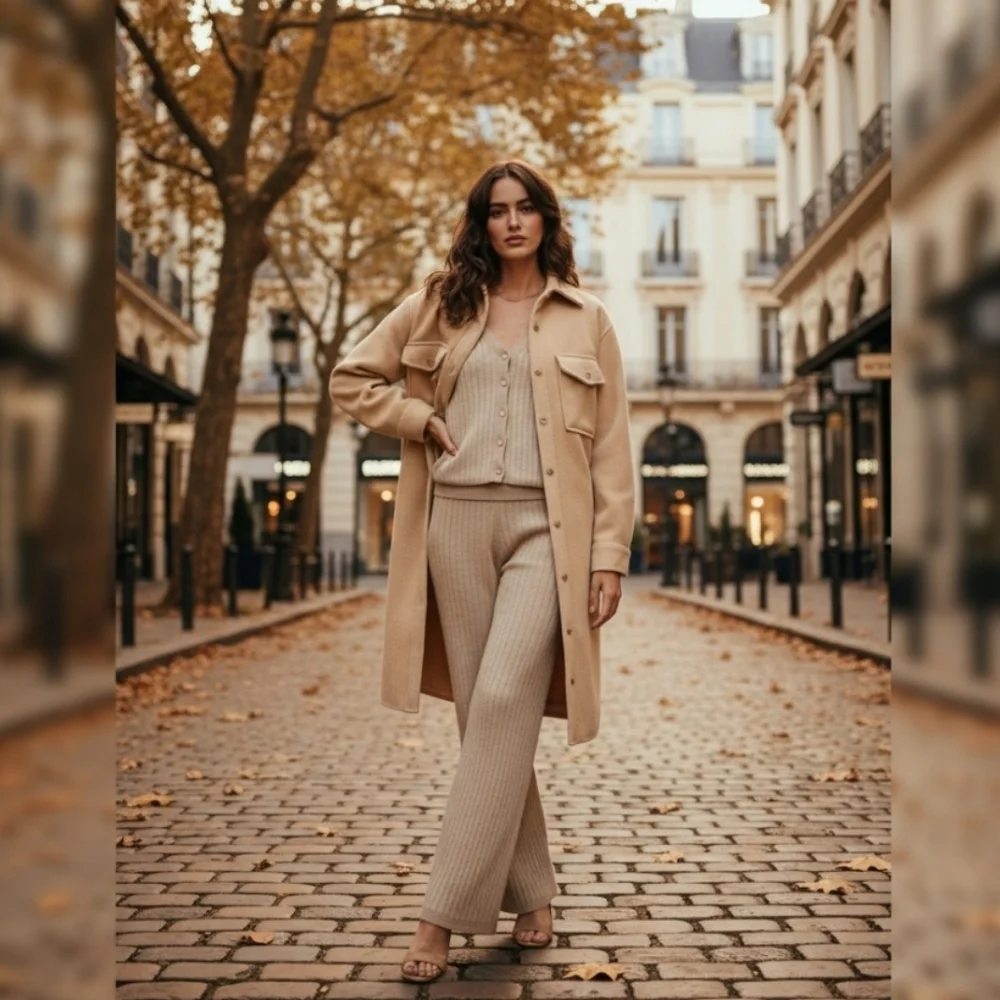 Marc New York Beige Suede Long Shirt Jacket With Button-Front Size XS - Picture 10 of 12